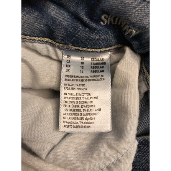 American Eagle Acid Wash Skinny Jeans - Picture 5 of 7